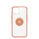 OtterBox Otter+Pop Case for iPhone 13, Shockproof, Drop Proof, Protective Case with PopSockets PopGrip, 3x Tested to Military Standard, Clear/Coral