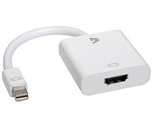 V7 MINI DP TO HDMI ADAPTER WHITE MINI DP TO HDMI ADPTR 1080P FHD CABL