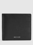 Reiss Cabot Leather Wallet, Black