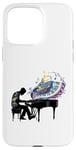 Coque pour iPhone 15 Pro Max Piano Piano Jouant Piano Joueur Art