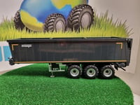 WI7658 - Semi benne KRAMPE Bandit SB II 30/1070 gris foncé - Wiking - 1/32