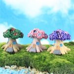 Fairy Doll House Garden Tree Miniature Landscape Craft Tab Pink