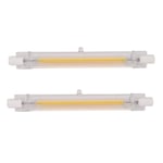 2x Dimbara R7s Led Cob 10w 118mm Led-ljus - Varmvitt ljus 220v