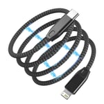 Câble Usb C 30w Usb C Vers Light-Ning Câble 1.5m Magnétique Cable Chargeur Iphone Câble De Chargement Rapide Câble Avec Nylon Tressé Charge Pour Iphone 14 13 12 11 Pro Max Mini Xr Xs X 8 Se