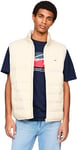 Tommy Jeans Veste sans Manches Homme Light Down Vest Matelassée, Ivoire (Newsprint), XL