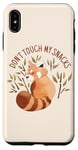 iPhone XS Max Don't Touch My Snacks Red Panda Bamboo Cute Funny Kawaii Case