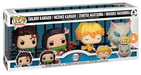 Figurine Funko Pop - Demon Slayer - Tanjiro Kamado / Nezuko Kamado / Zenitsu Agatsuma / Inosuke Hashinira - Pack (66339)