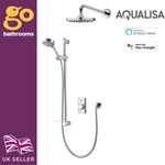 Aqualisa Digital Smart Shower Exposed Valve & 2 Outlet Combi Adjustable Head