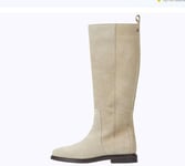 Tommy Hilfiger Women’s Suede Boots, Beige (Beige), 5