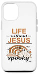 Coque pour iPhone 14 2024 La vie chrétienne drôle d'Halloween sans Jésus est effrayante