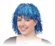 Bristol Novelty BW131 Blue Tinsel Wig Accessory, One Size One Size Blue