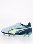 Puma Junior King Match Firm Ground Football Boots -Grey, Grey, Size 3