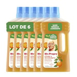 Mr. Propre Nettoyant Liquide Sol Multi-Usages Avec Cèdre & Mandarine Aux Huiles Essentielles, 6x 1L, Élimine Jusqu’à 100% De La Saleté Et De La Graisse, Sans Traces