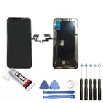 VITRE + ECRAN LCD SUR CHASSIS POUR IPHONE XS 5.8" OR + OUTILS+ COLLE