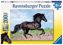 Ravensburger - Puzzle Enfant - Puzzle 200 pièces XXL - Etalon noir - À partir de 8 ans - Puzzle de qualité supérieure - Carton épais et résistant - Animaux - 12803