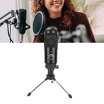 New Condenser Mic Bundle Noise Reduction PC Computer USB Mic For Gaming Livestre