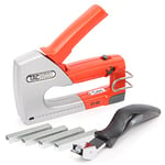 Tacwise 0889 Z1-53 Heavy Duty Metal Staple Gun with 200 Staples and Staple Remover, Uses Type 53 / 4 - 8 mm Staples