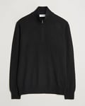 Gran Sasso Wool/Cashmere Half Zip Black