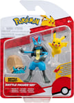 Pokmon PKW3054 3 Pack-Features 2 Omanyte, 3-Inch Battle Figures, Pikachu, Amoni