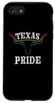 Coque pour iPhone SE (2020) / 7 / 8 Drapeau arc-en-ciel pour le mois de la Gay Pride du Texas