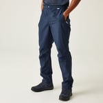 Regatta Men's Breathable Highton Waterproof Overtrousers Navy, Size: L Regular - Sale