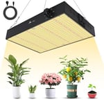 VIXKPIRR Lampe de Culture LED 1000W Spectre Complet, Lampe Horticole LED Dimmable Lampe Plante Interieur, 1000W Lampe Croissance Plante avec UV et IR Pour Intérieur Plantes Légumes et Fleurs