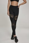 Urban Classics Leggings med spets detaljer (3XL,black)