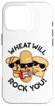 Coque pour iPhone 16 Pro Wheat Will Rock You Funny Food Jeu de mots