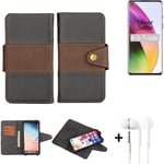 cellhone case for OnePlus 8 + earphones Wallet Case Cover bumper