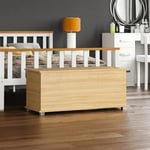 Leon Storage Ottoman Chest Toy Chest Pine Bedding Blanket Box Large Wooden