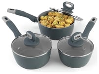 Salter Healthy Cook 3 Piece Aluminum Pan Set - Grey