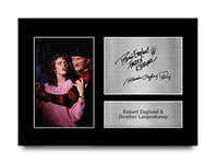 HWC Trading A4 Robert Englund & Heather Langenkamp Nightmare on Elm Street Gifts Printed Signed Autograph Picture for Movie Memorabilia Fans