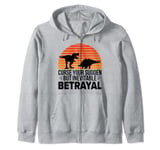 Curse Your Sudden But Inevitable Betrayal - Vintage Dinos Zip Hoodie