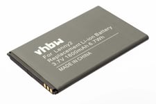 Vhbw Li-Ion Batterie 1800mah (3.7v) Pour Téléphone Portable Smartphone Wiko Lenny 3 Comme 5030.