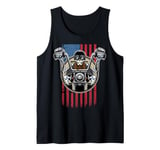 It's In The Blood Cool Classic Vintage Motorbike Men Women Tank Top