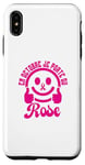 Coque pour iPhone XS Max Octobre rose femme je porte du rose contre le cancer du sein