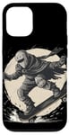 Coque pour iPhone 12/12 Pro Skateboard Knight pour patineur chevalerie