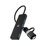BIGBIG WON Hub USB C, Extension USB 5Gbps Data Hub pour iMac Pro,Xbox,Ps4,Dell, HP, Surface Pro, Notebook PC, Mobile HDD, Adaptateur 4 Ports USB C Ethernet pour MacBook Pro/Air