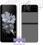 4+2 Pièces Protection D'écran Pour Samsung Galaxy Z Flip 3 (Pas Verre Trempé) Film Tpu Flexible + Caméra Arrière Protecteur, Hd Ultra Protection Écran Pour Samsung Galaxy Z Flip 3