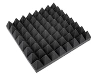 OMNITRONIC Accoustic Foam, Pyramid 100mm, 50x50cm, Omnitronic Akustisk dämpplatta, pyramidformad 100mm, 50x50cm