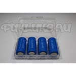 4 PILES RECHARGEABLE 16340 CR123A 3.7V 1200mAh Li-ion + BOITE DE RANGEMENT • KDO