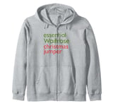 Ugly Christmas Jumper Sweater Essential Waitrose Zip Hoodie