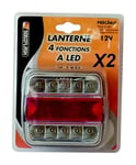 Sodelec - Lot de 2 Feux Arrieres remorque 4 Fonctions 14 Leds Led - S17250X2