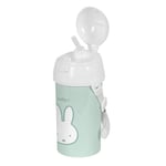 Flaske med låg og sugerør Miffy Mint PVC 500 ml