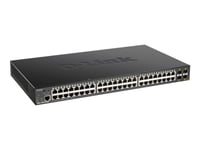 D-Link Dgs 1250-52Xmp - Switch - L3 Lite - Smart - 48 X 10/100/1000 (Poe) + 4 X 10 Gigabit Sfp+ - Rackmonterbar - Poe (370 W)