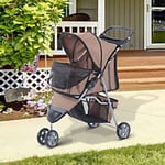 PawHut Pet Stroller D00-041CF 970 x 750 x 450 mm Brown