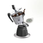 Cafetière borbone Prashant MokaCiao A Gaufres + Disque pour Induction 15 Gaufres