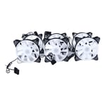 6pcs 120mm RGB LED Fan Silent Multi Layer Colorful Lighting Efficient Cooling RG