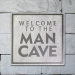 Man Cave 40x40cm Metal Wall Plaque Sign Poster Home Decor Bar Shed Garage Pub