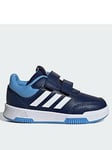 adidas Tensaur Hook and Loop Shoes, Blue/White, Size 8.5 Younger